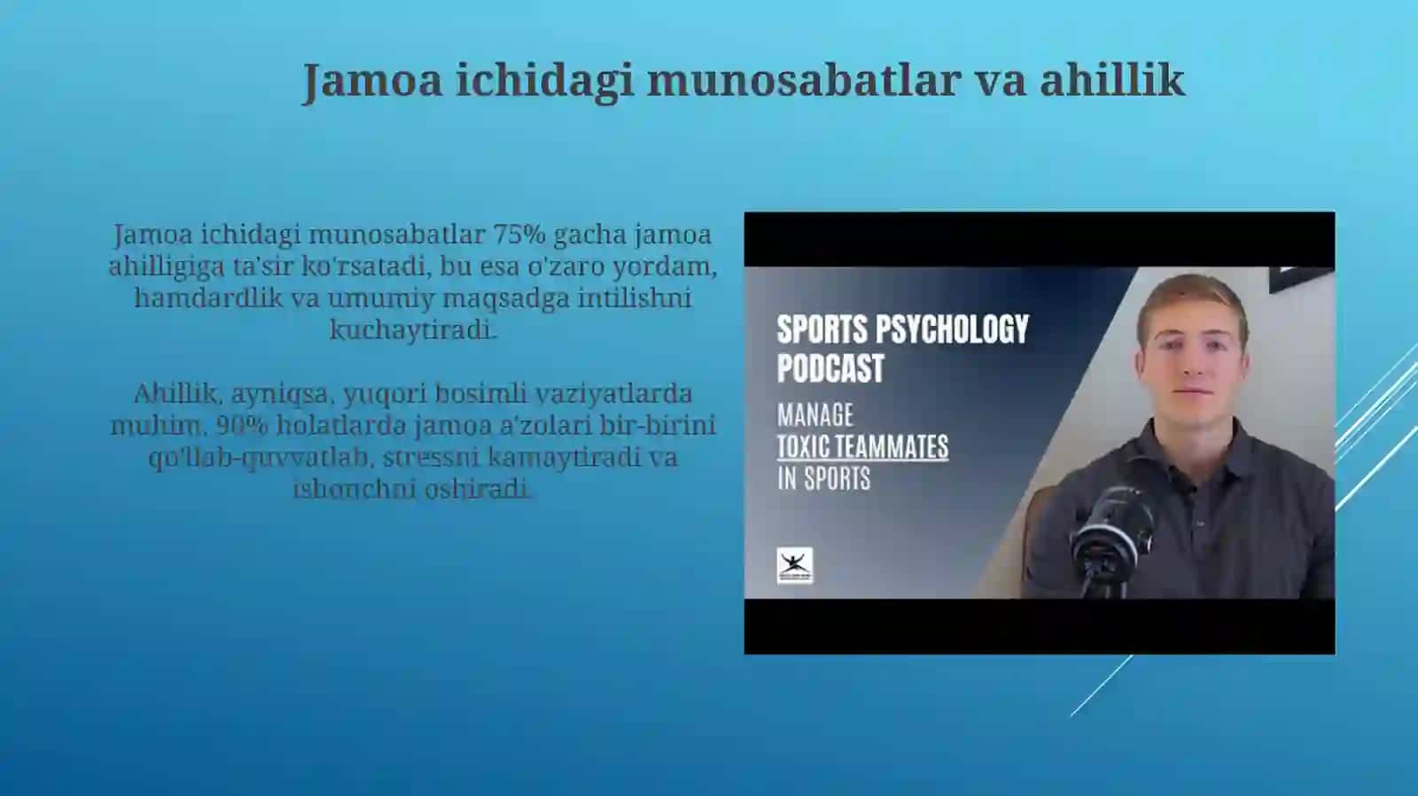 Sport jamoasida psixologik muhit va uning g'alaba natijasiga ta'siri 4