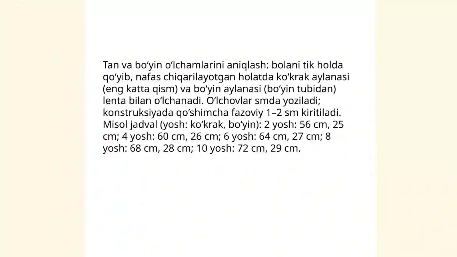 O‘g‘il bolalar zamonaviy kiyimlari asos chizmasini konstruksiyalash va modellashtirish 4