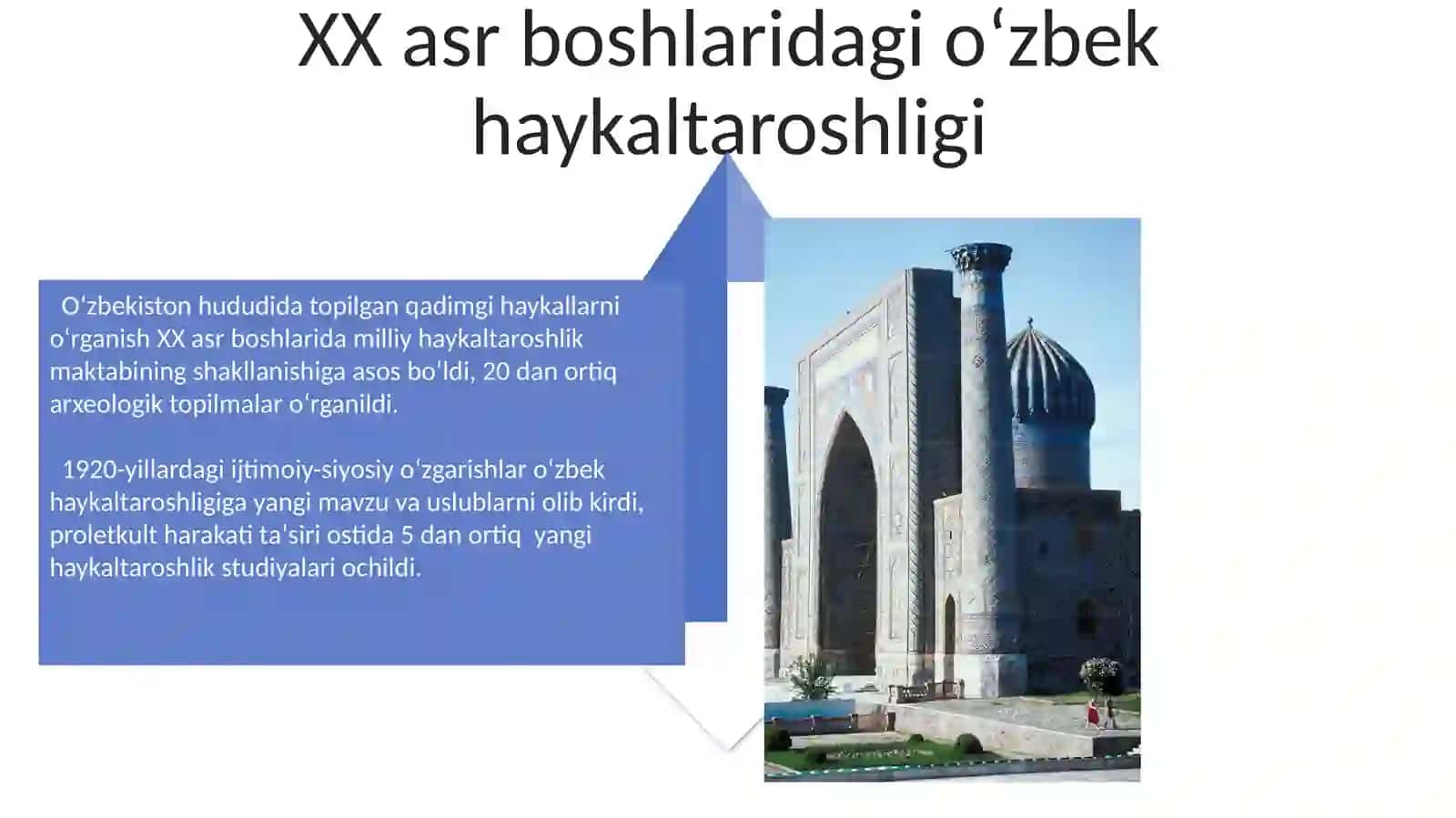 "O‘zbekiston haykaltaroshlik san’ati namoyondalari" 4