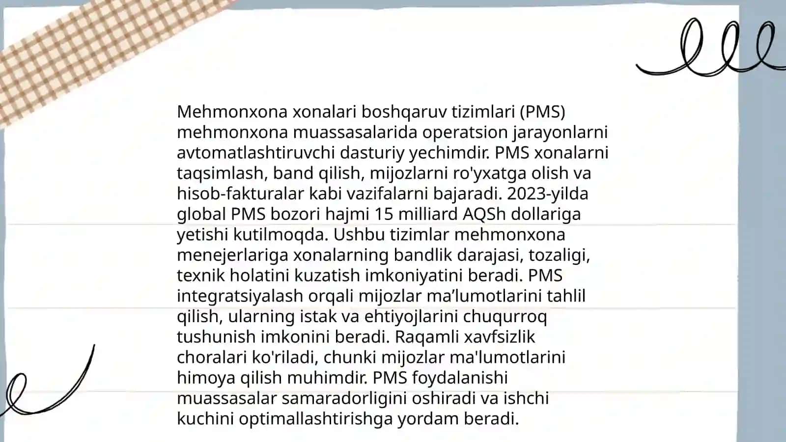 Mehmonhonalarda elektron boshqaruv tizimlari 4