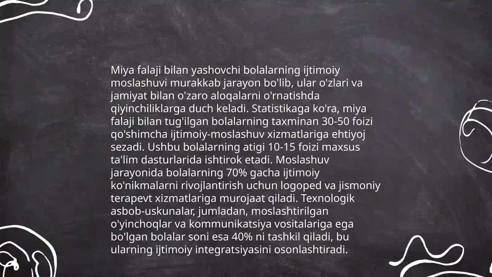 Miya falajiga boʻlgan bolalarning ijtimoiy-psixologik va pedagogik xususiyatlari 4
