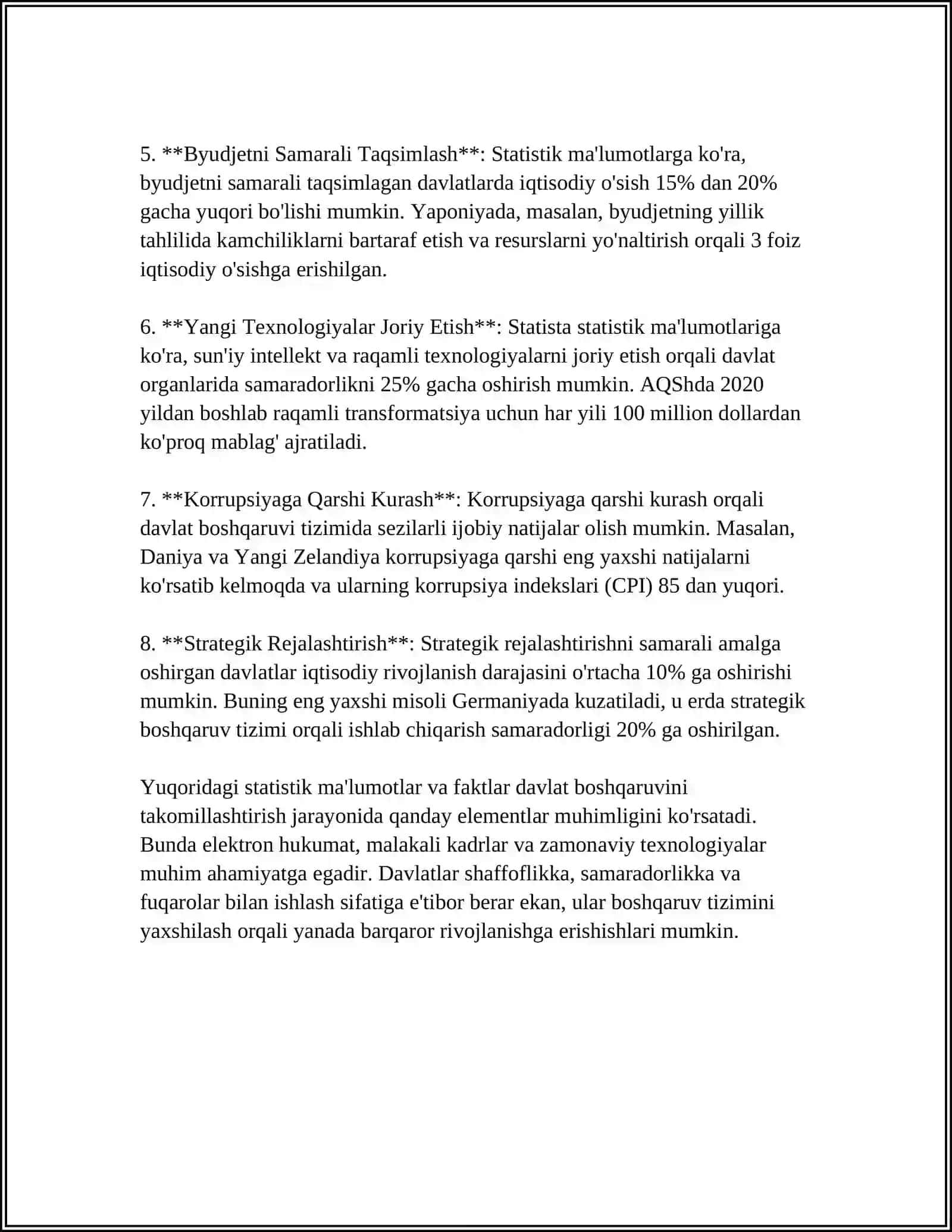 2017-2021-YILLARDA O'ZBEKISTON RESPUBLIKASINI RIVOJLANTIRISHNING BESHTA USTUVOR O'NALISHI BOLYICHA HARAKATLAR STRATEGIYASI UNING MOHIYATI VA MAZMUNI 2024-2025-o'quv yili 4