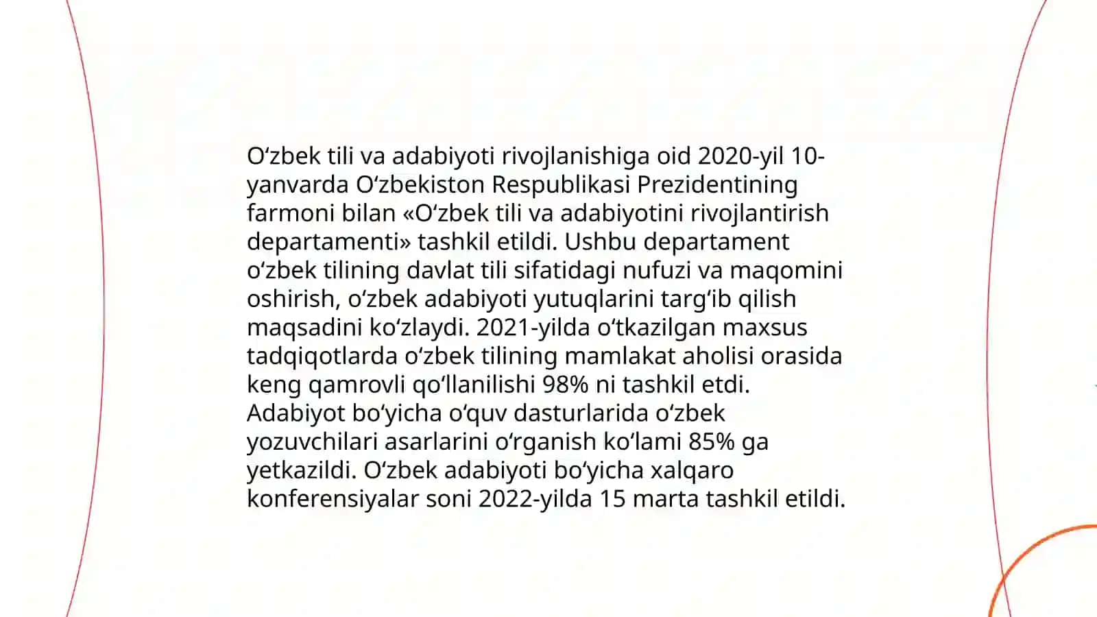 Yangi O'zbekistonda amalga oshirilayotgan ma'naviy oʻzgarishlar 4