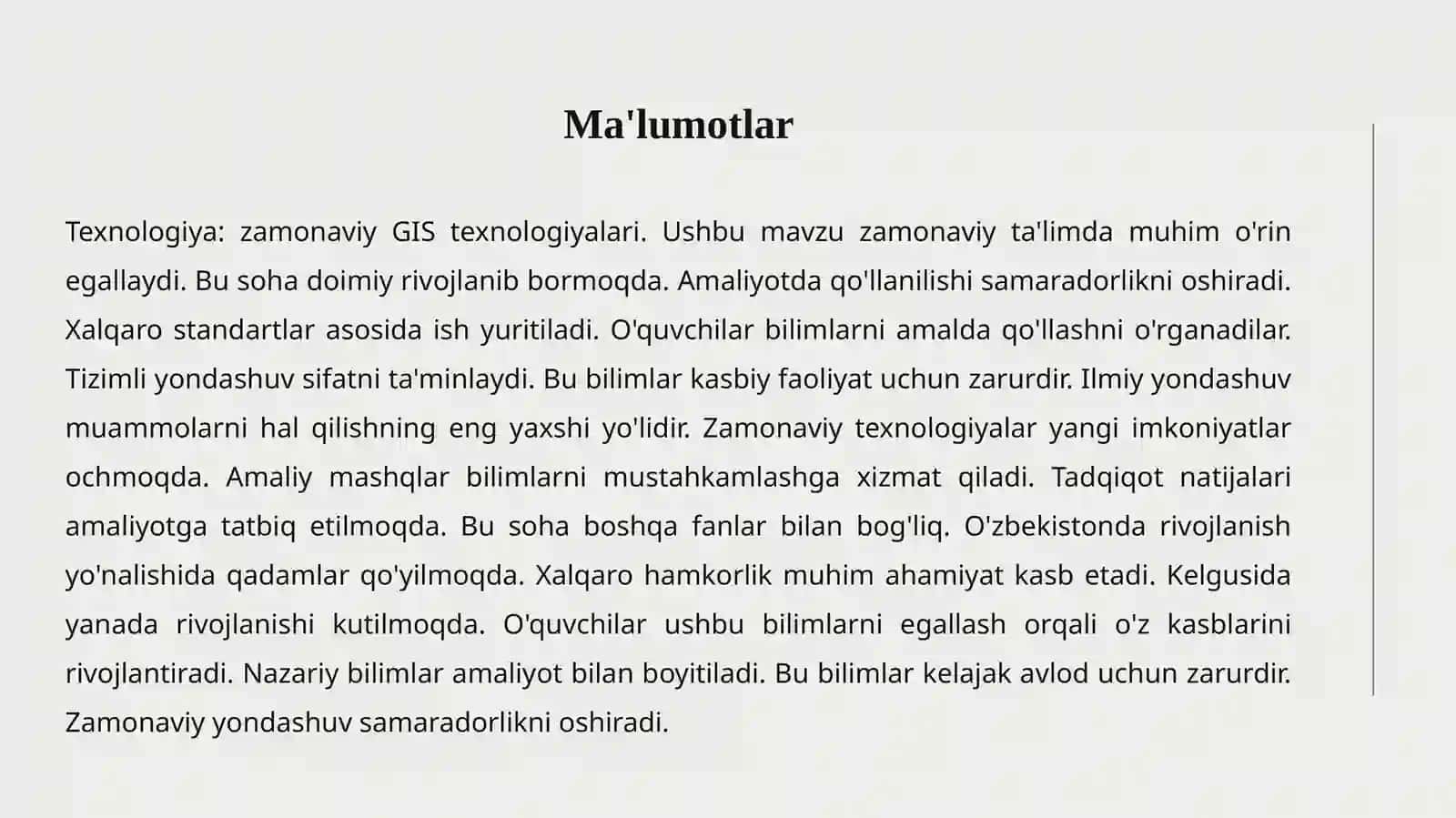 GIS QO'LLANILISHI 4