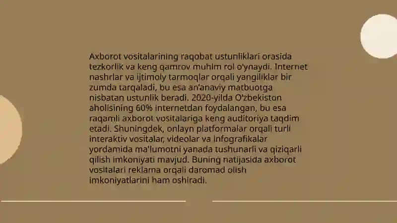 Axborot makonida raqobat va uni tushunish 4