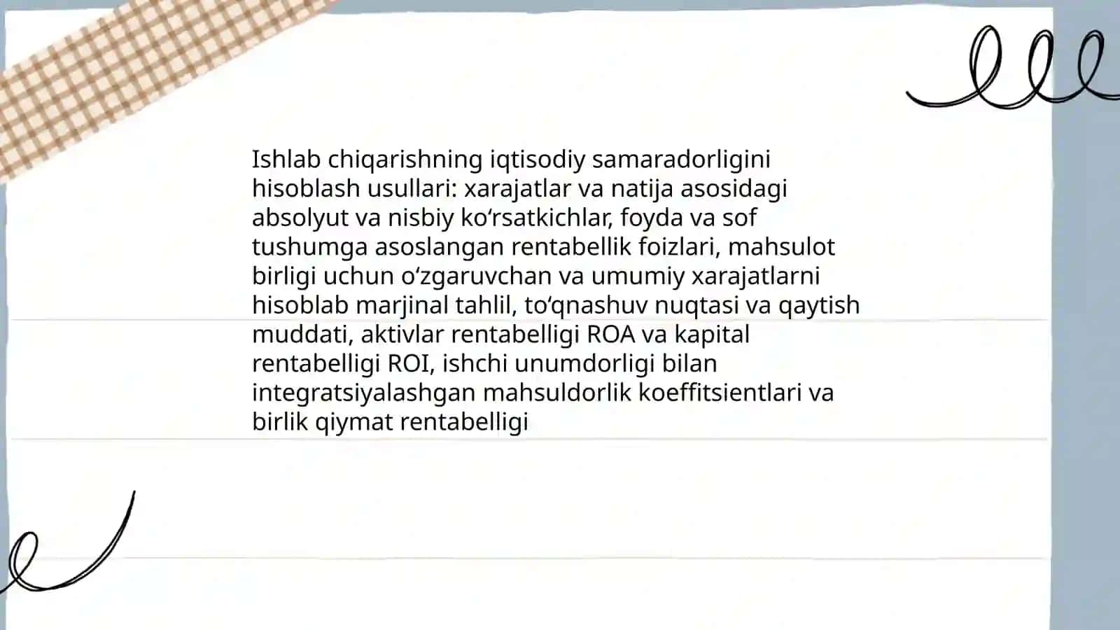 Korxonada mehnat unumdorligi-ishlab chiqarishning iqtisodiy samarodorligi medori 4