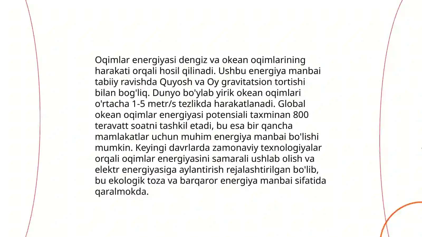 Okean va dengizlardagi ichki oqimlar energiyasi 4