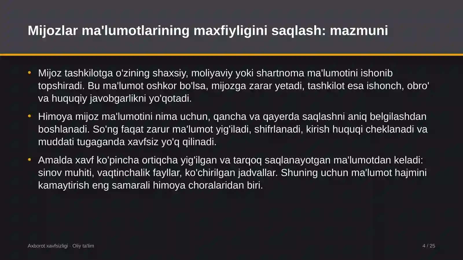 Ko'rgazma-yarmarkalarda mijozlar ma'lumotlarining maxfiyligini saqlash 4