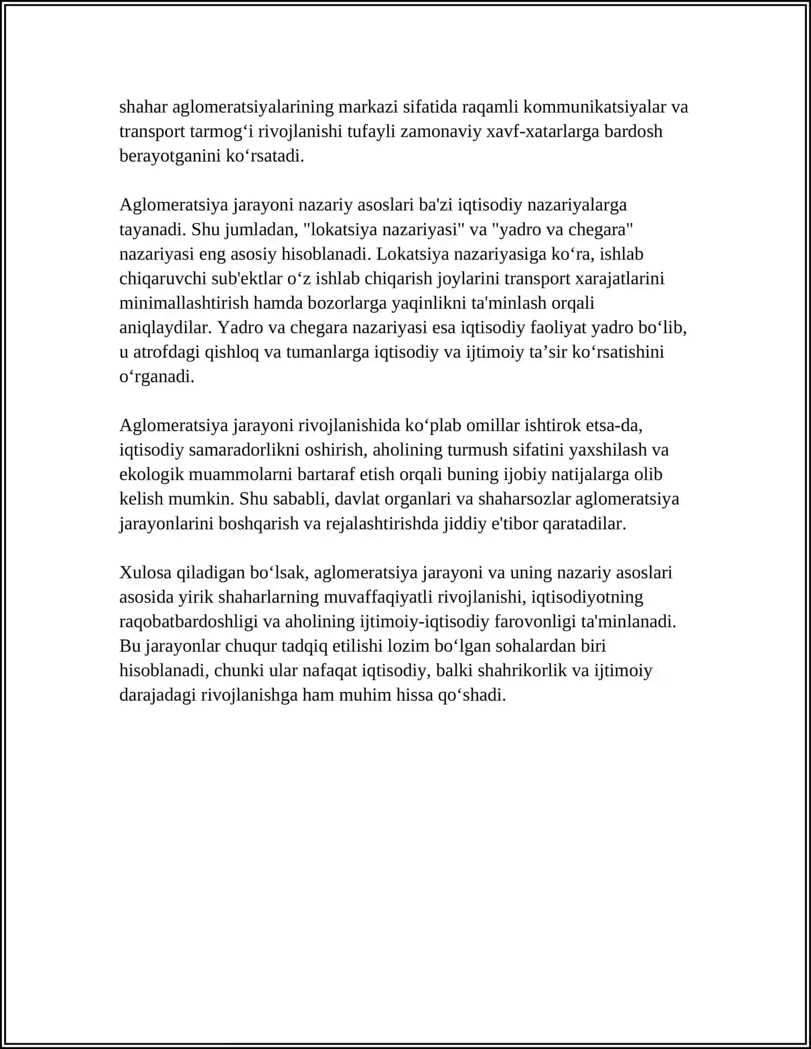 Agglomeratsiya jarayonining asoslari 4