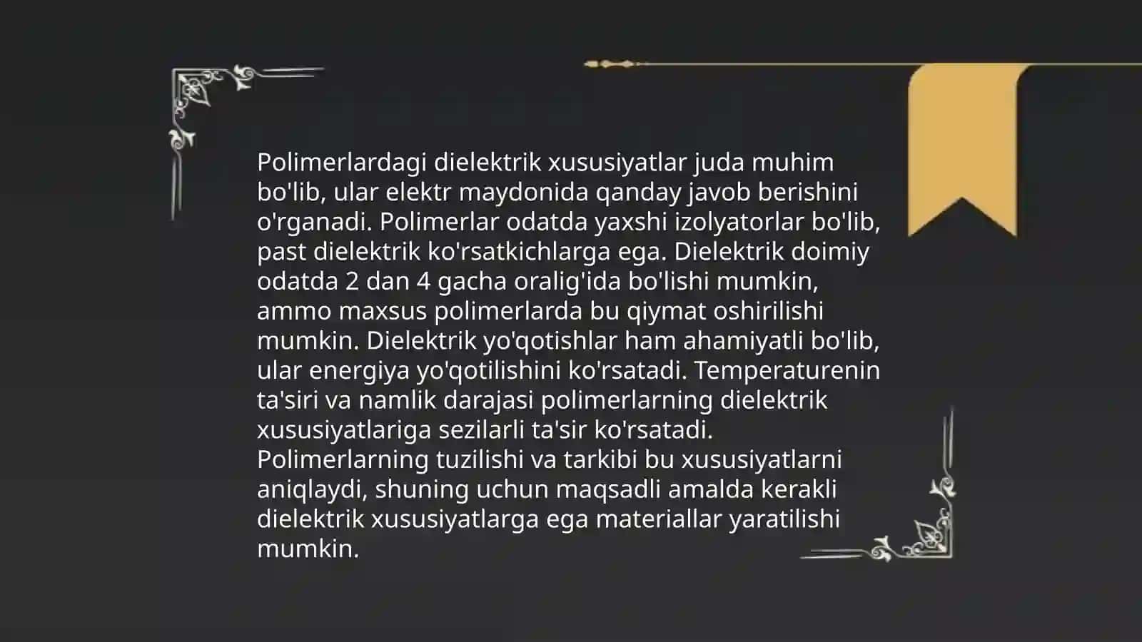 Polimerlarning elektr xossalari 4