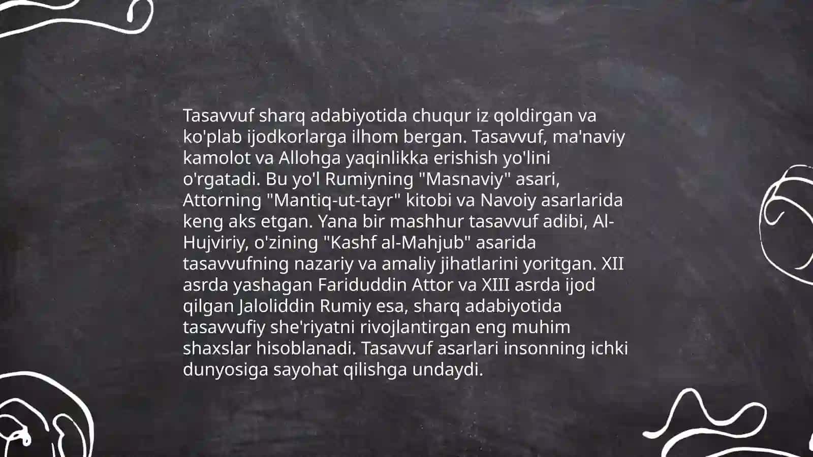 Tasavvuf taʼlimotining sharq madaniyatiga taʼsiri 4