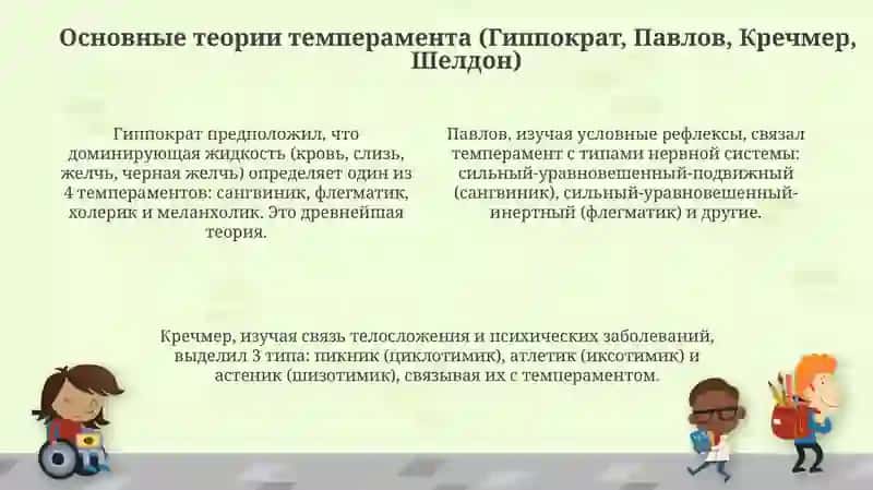 Темперамент. Теории темперамента 4