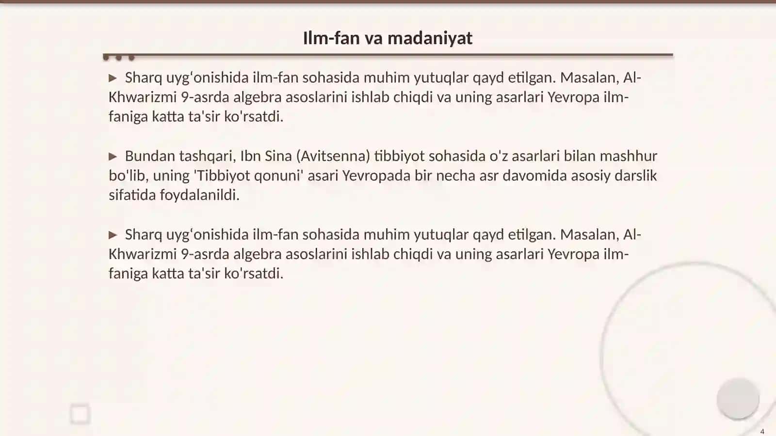 Sharq uygʻonish davri tushunchasi va uning xususiyatlari 4