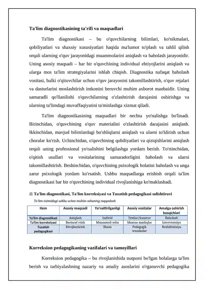 Pedagogik Diagnostika va Pedagogik Korreksiya 4