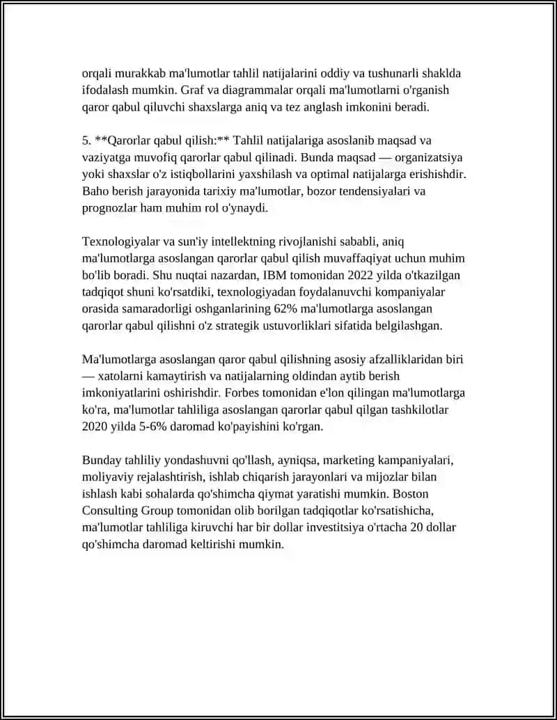 MUSTAQIL ISH Mavzu: RAQAMLI IQTSODYOTNING ASOSIY TEXNALOGYALARI 4
