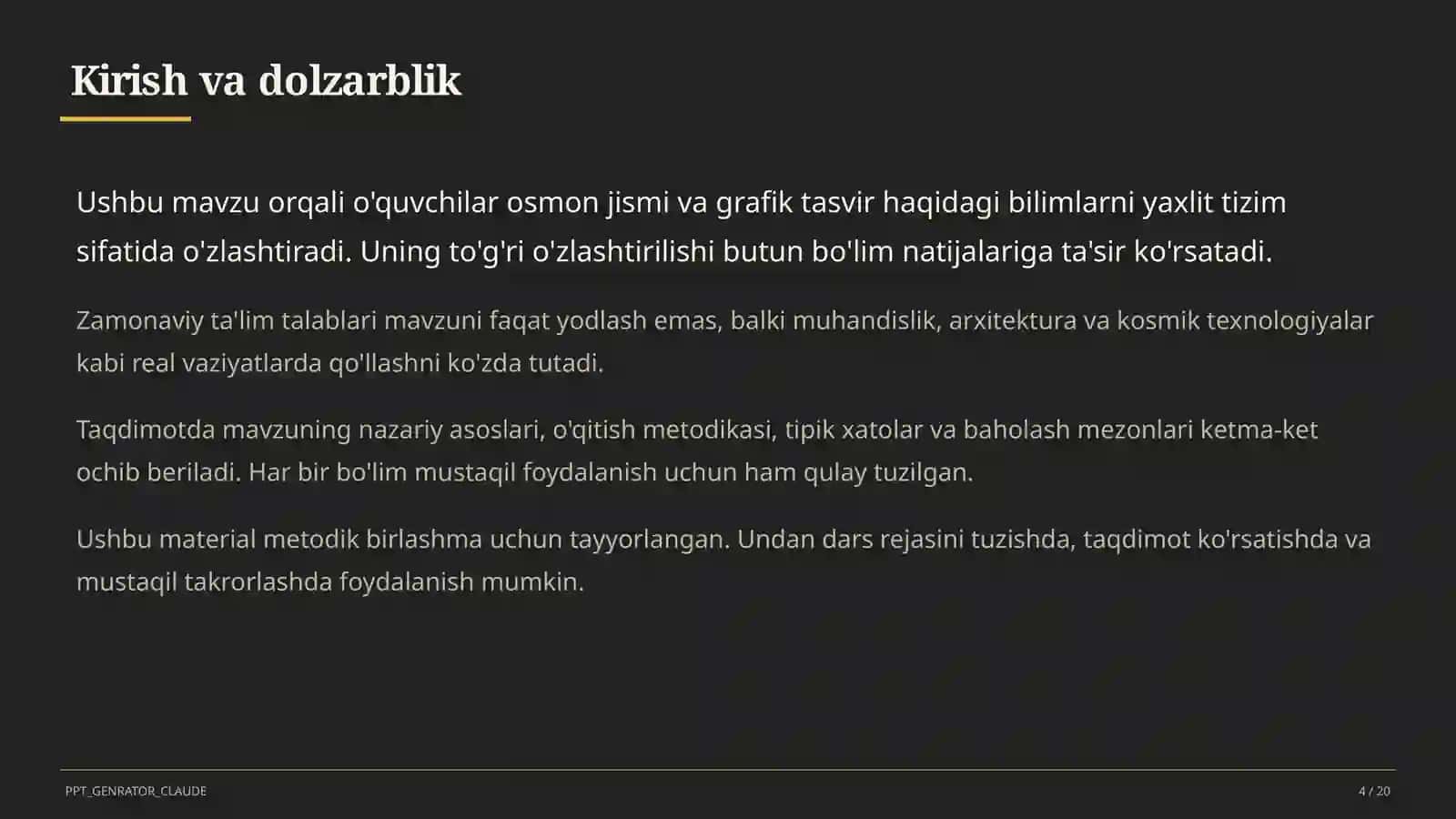 Quyosh sistemasi: sayyoralar va ularning yo'ldoshlari (9-sinf) 4