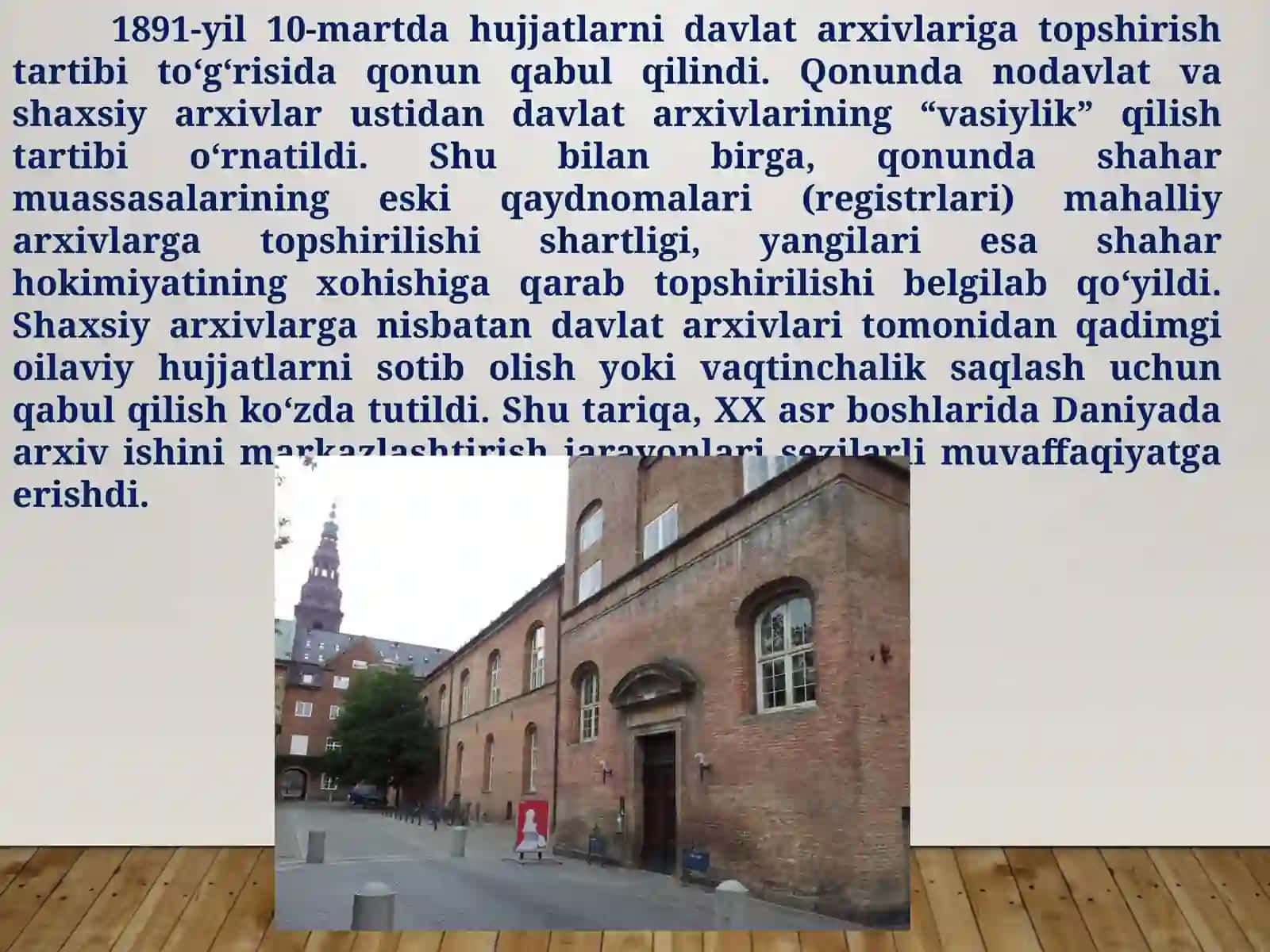 Skandinaviya davlatlari vafillandiyada arxiv ishi uslubiyoti 4