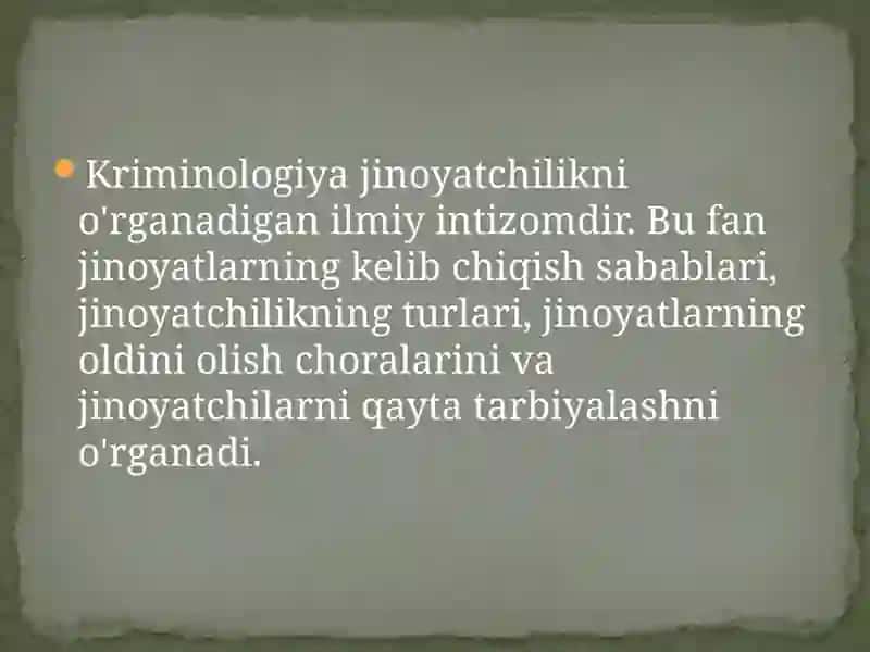 Kriminalistikada kimyoning o'rni. 4