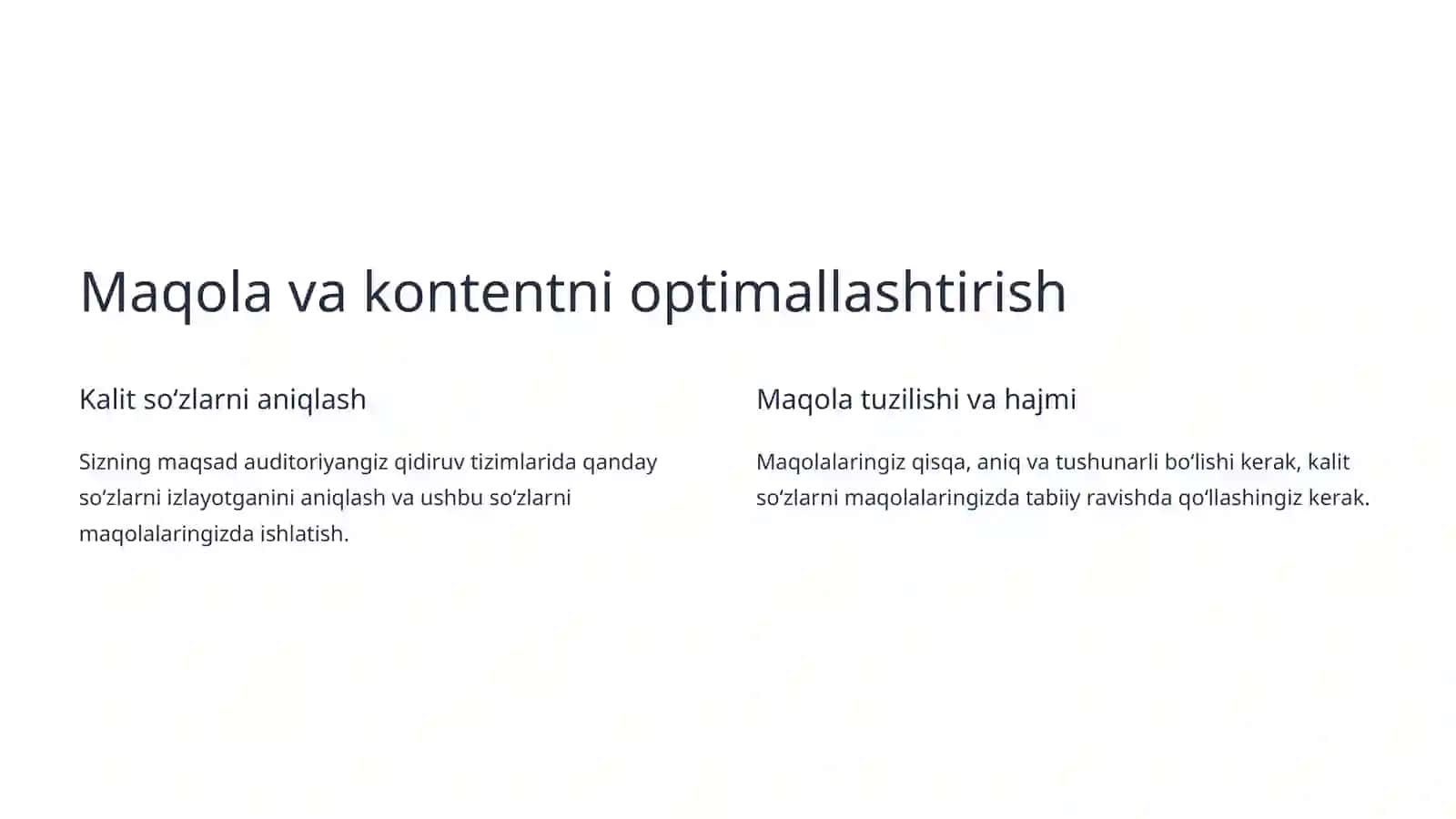 SEO (Qidiruv Tizimlari Optimallashtirish) yordamida veb-sayt trafikini oshirish 4