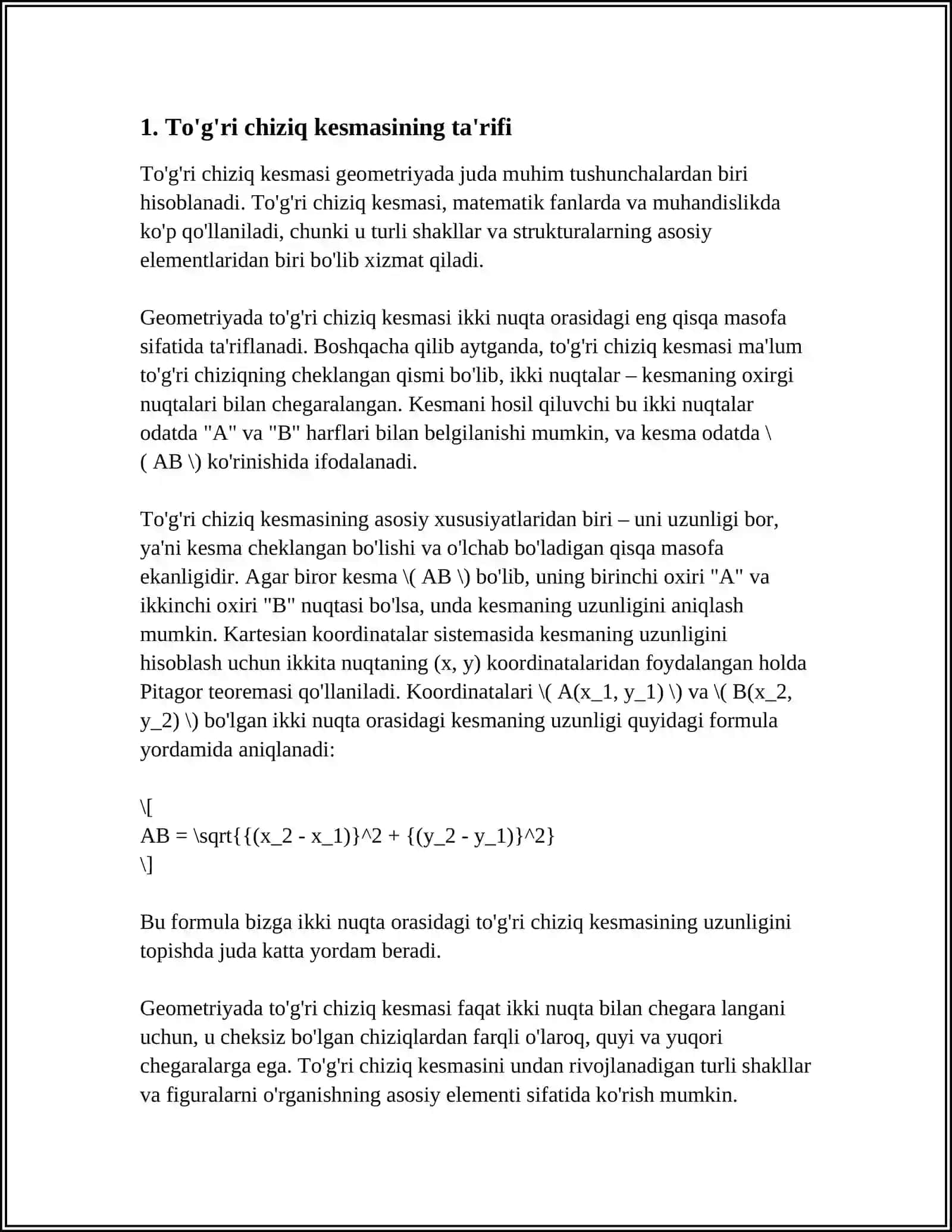 To'g'ri chiziq kesmasi tushunchasi 4