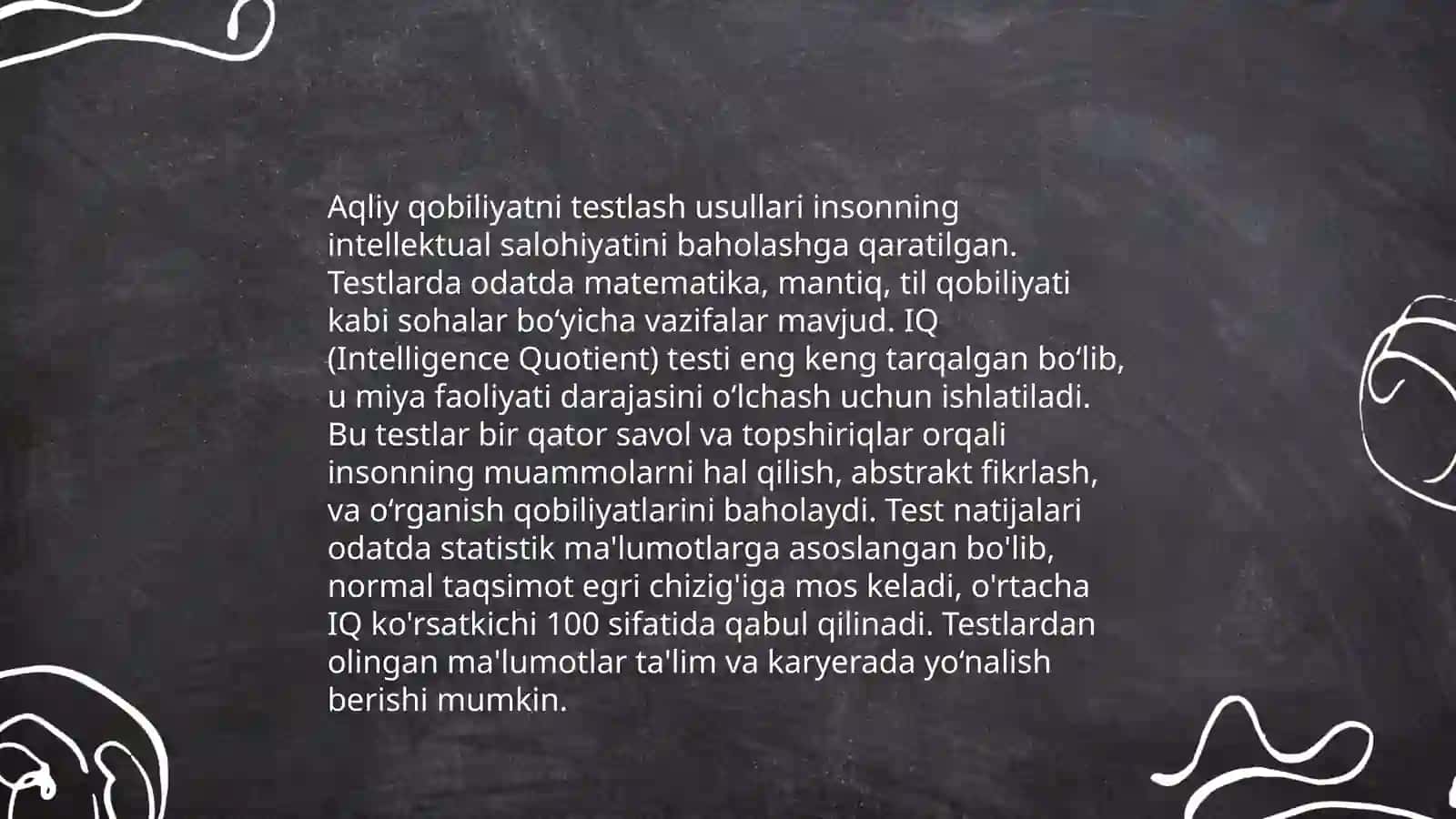 Oʻquvchilarning aqliy rivojlanishini diagnostika qilish 4