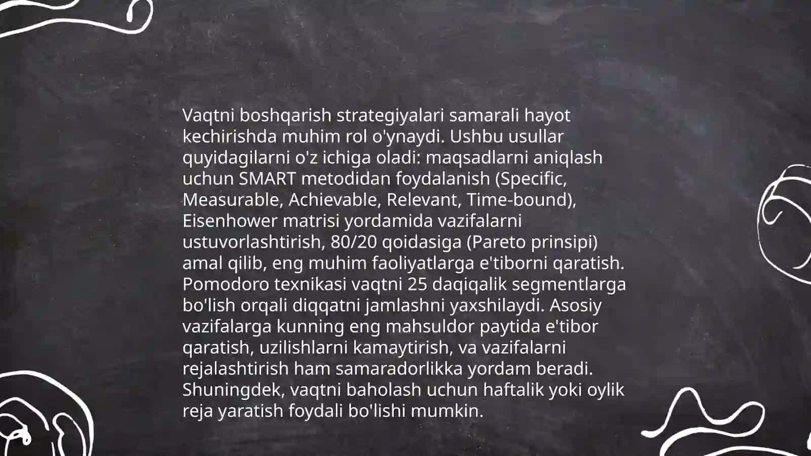 Vaqtni idrok qilishni oʻrganish Ernazarova feruza 4