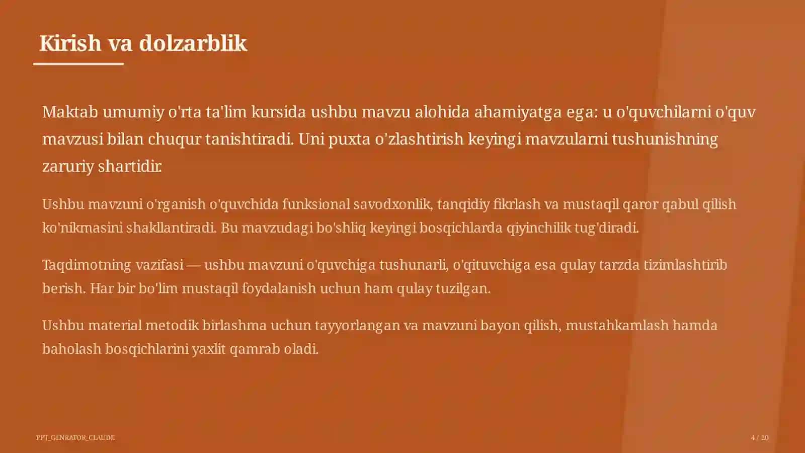 Yuqori sinflarda sun'iy intellekt darslari: nimani va qanday o'qitamiz? 4