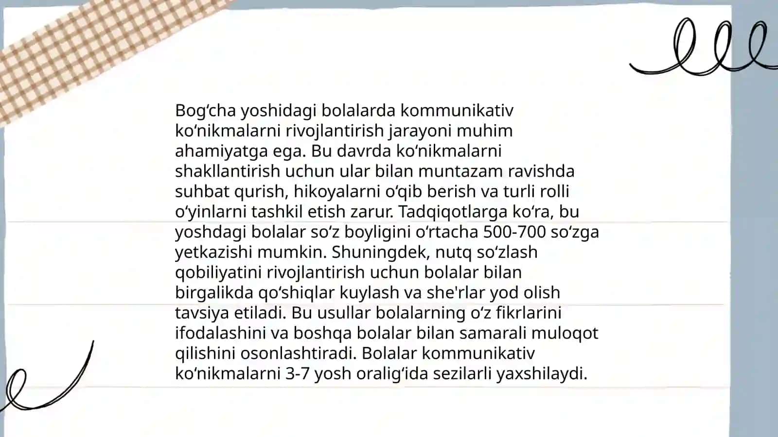 Ilk yoshdagi alohida ehtiyojga ega boʻlgan bolalarda komunikatsiya nutqiy rivojlantirish dasturlari 4