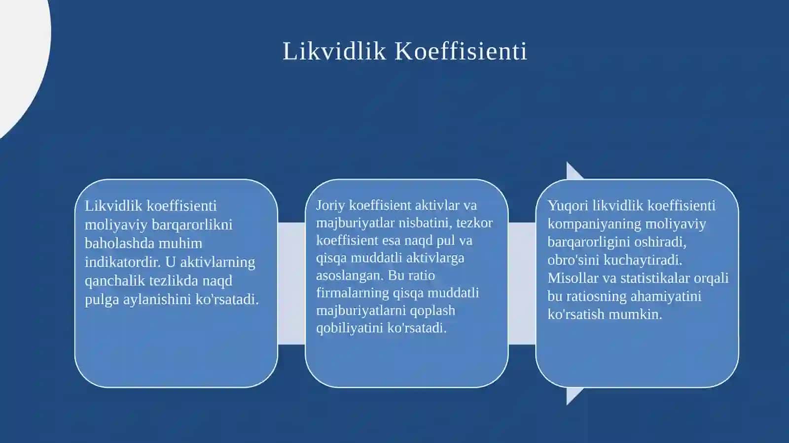 Moliyaviy barqarorlik koeffisientlarni tahlil qilish va uni oshirish bo’yicha amaliy tadbirlar ishlab chiqish 4