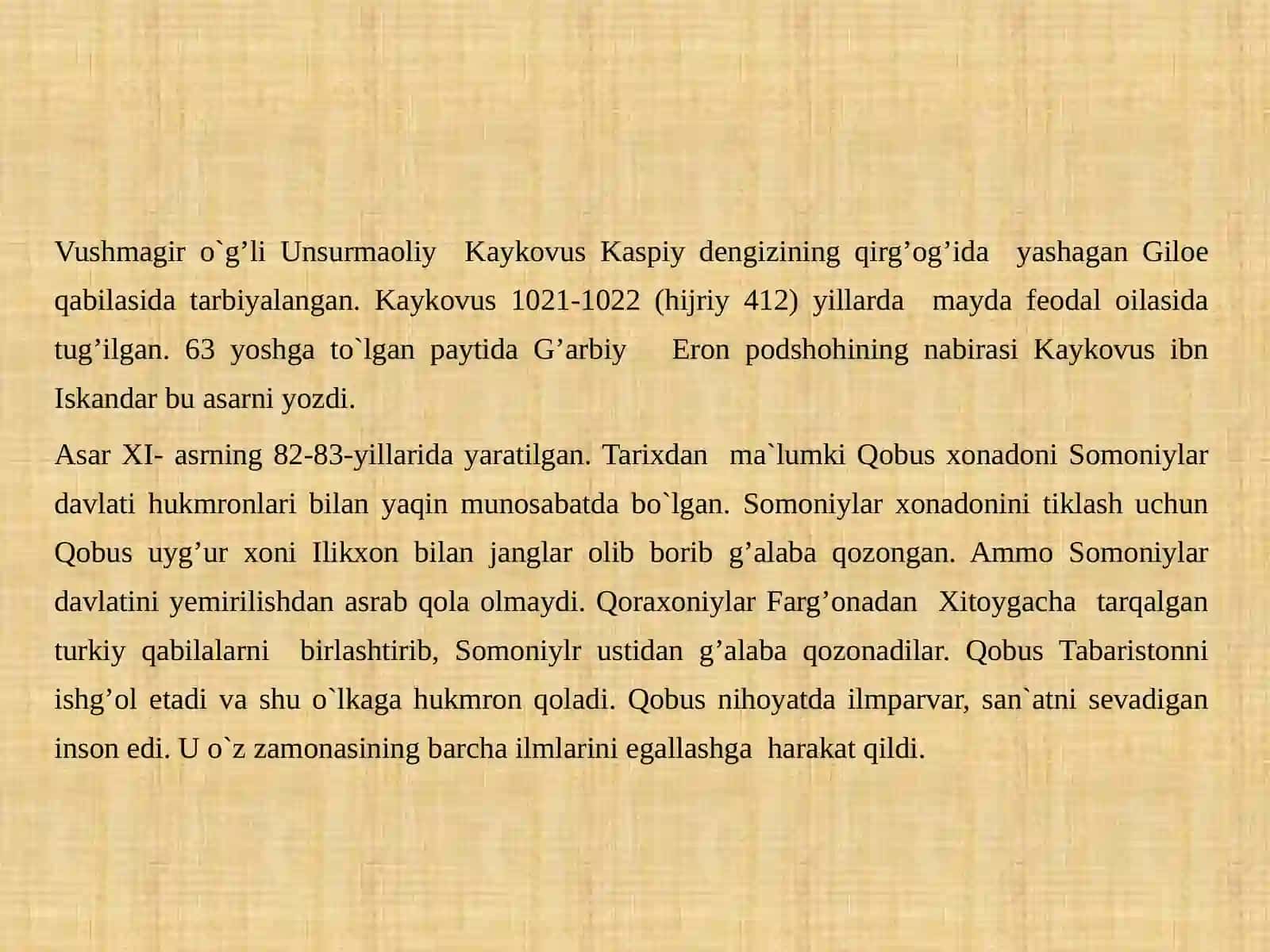 Qobusnoma 4