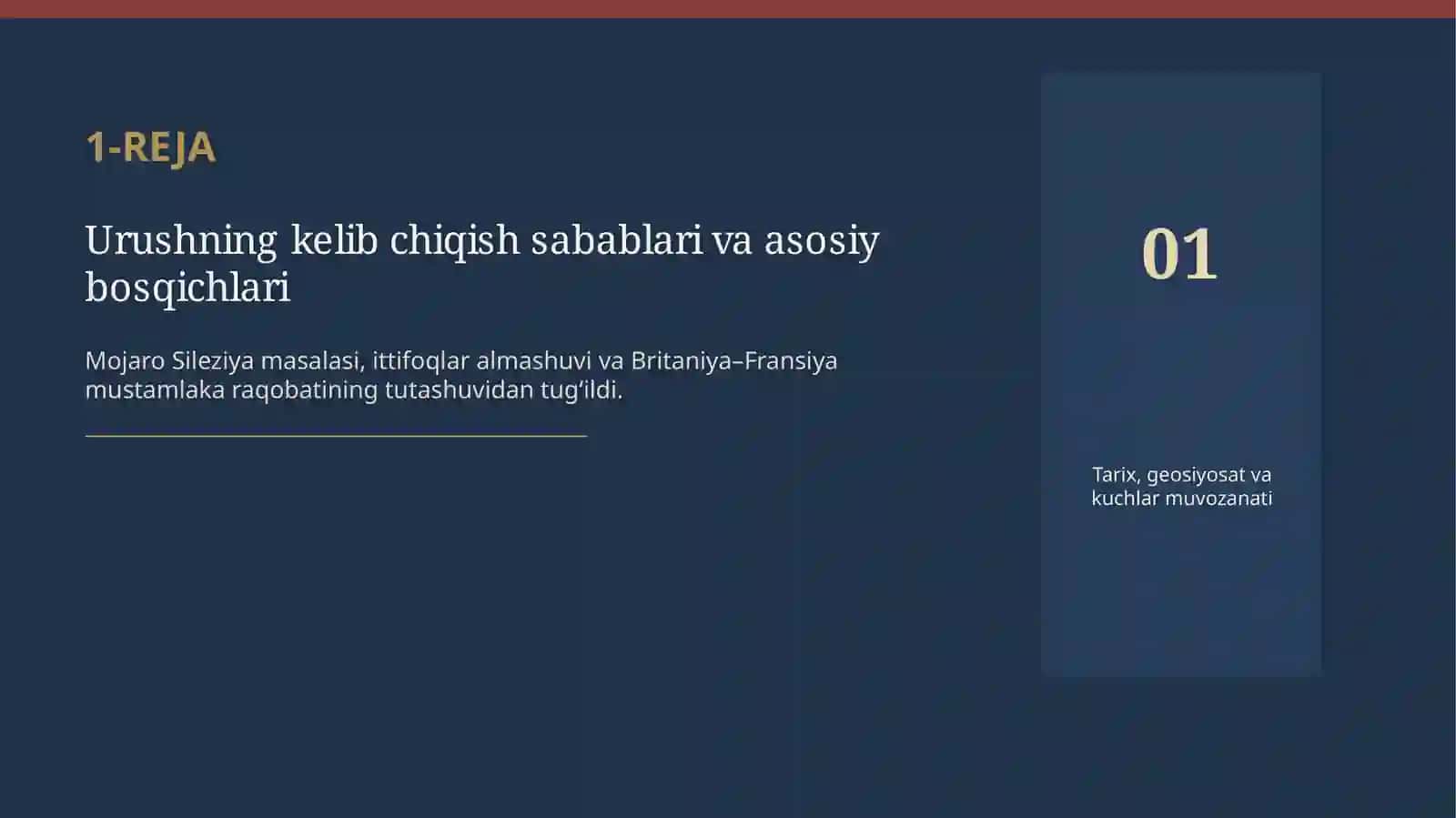 7 yillik urush (1756–1763) va uning xalqaro munosabatlarga taʼsiri 15 slaydli taqdimot 4