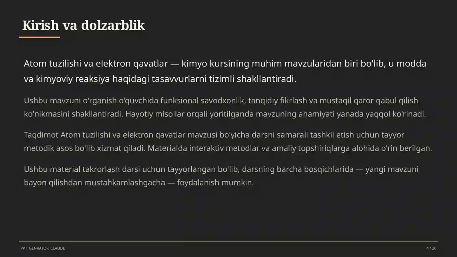 Atom tuzilishi va elektron qavatlar (8-sinf) 4