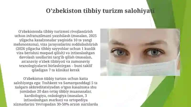 O'zbekistonda tibbiy turizm salohiyati 4