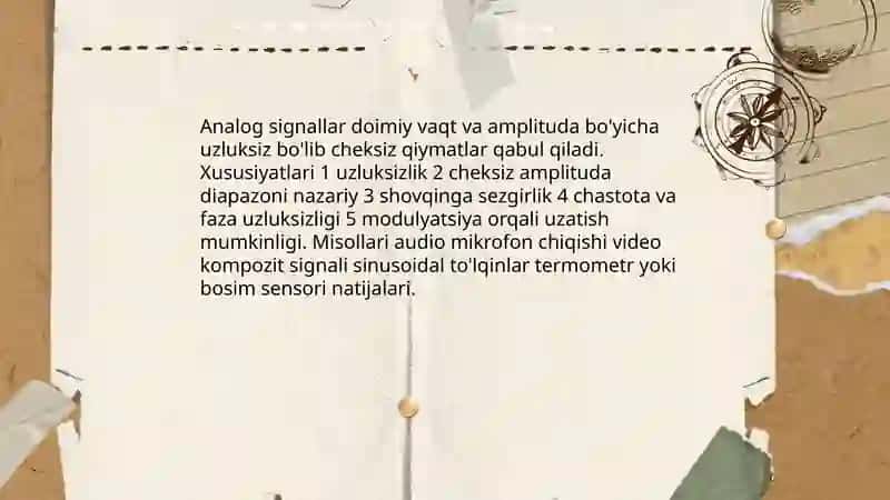 Axborot turlari Analog va Diskret 4