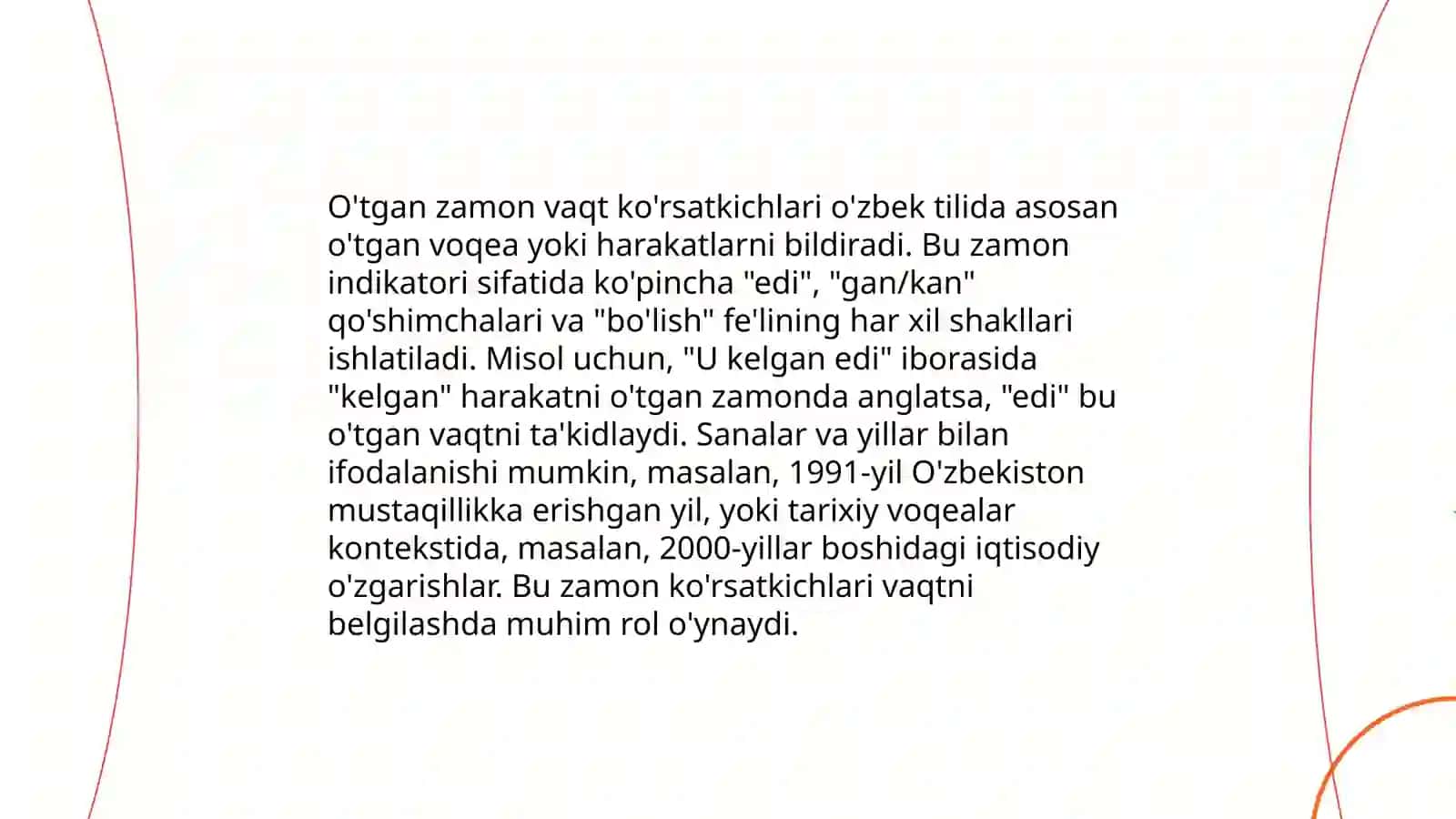O'tgan zamon fe'llari 4