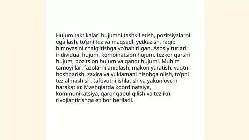 Sport oʻyinlari taktikasi asoslari 4