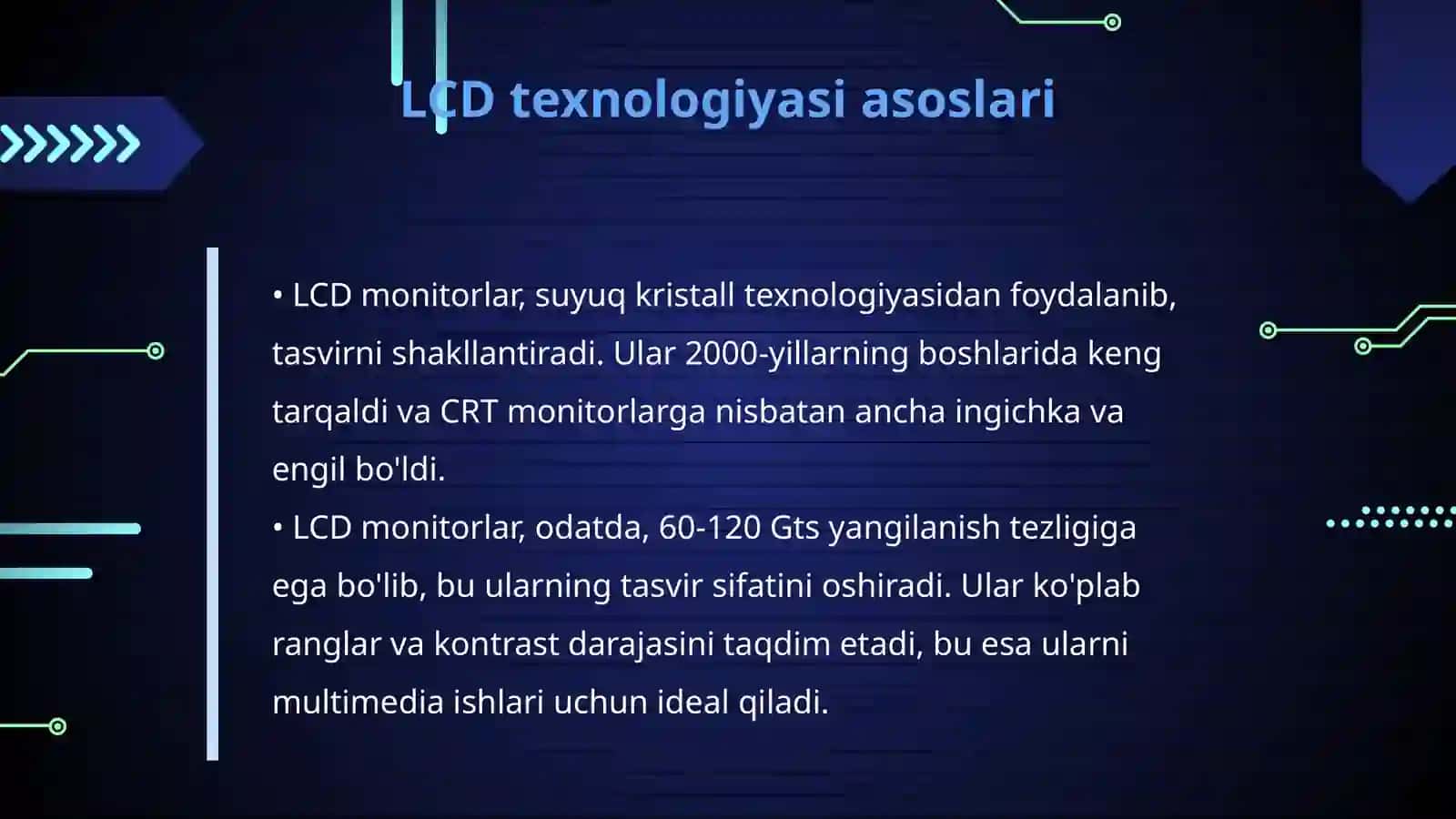 Zamonaviy monitorlar. LCD, LED 4