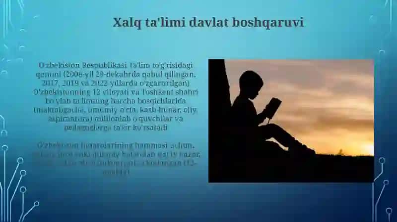 Oʻzbekiston Respublikasi taʼlim toʻgʻrisidagi qonuni 4