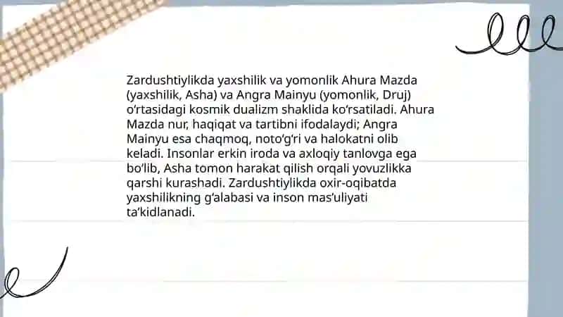 Zardushtiylikda inson va hayot falsafasi 4