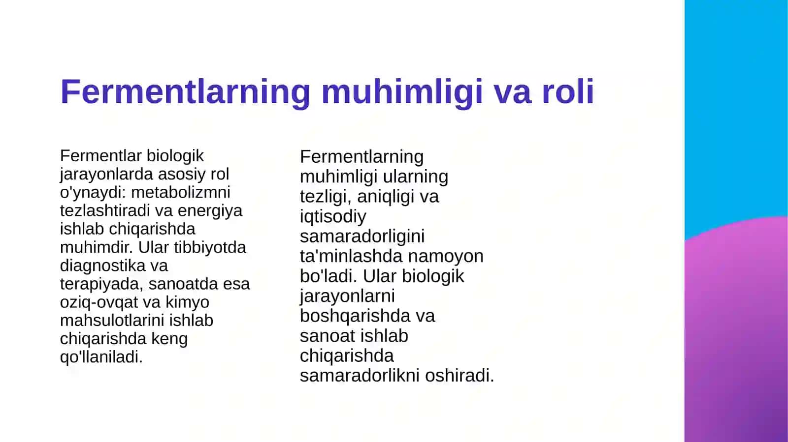 Fermentlarning Strukturaviy va Funksional Tuzilishi 4