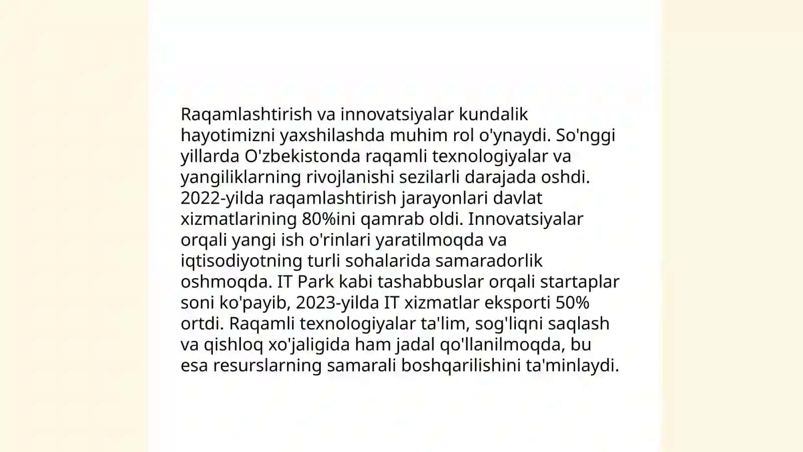 Òzbekiston taraqqiyot yòlida 4