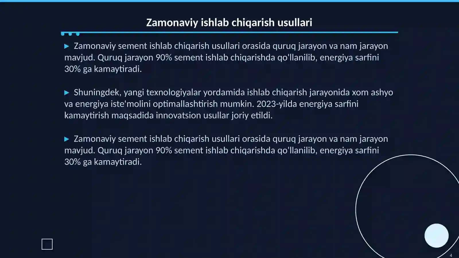 Zamonaviy Sement Texnologiyalari 4