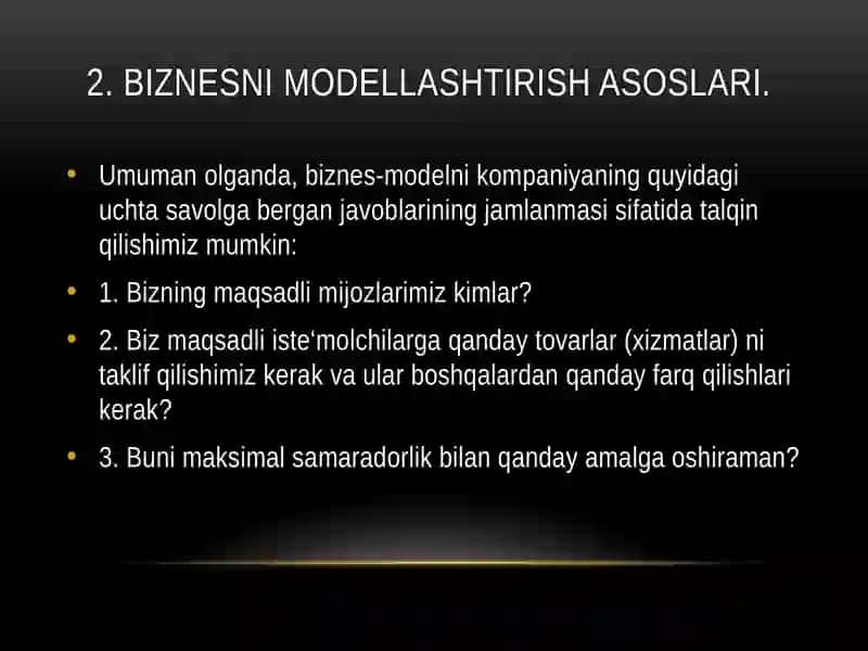 BIZNESG`OYADAN-BIZNESMODELGA 4