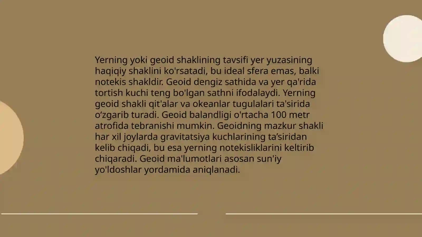 Yer shakli va harakati 4