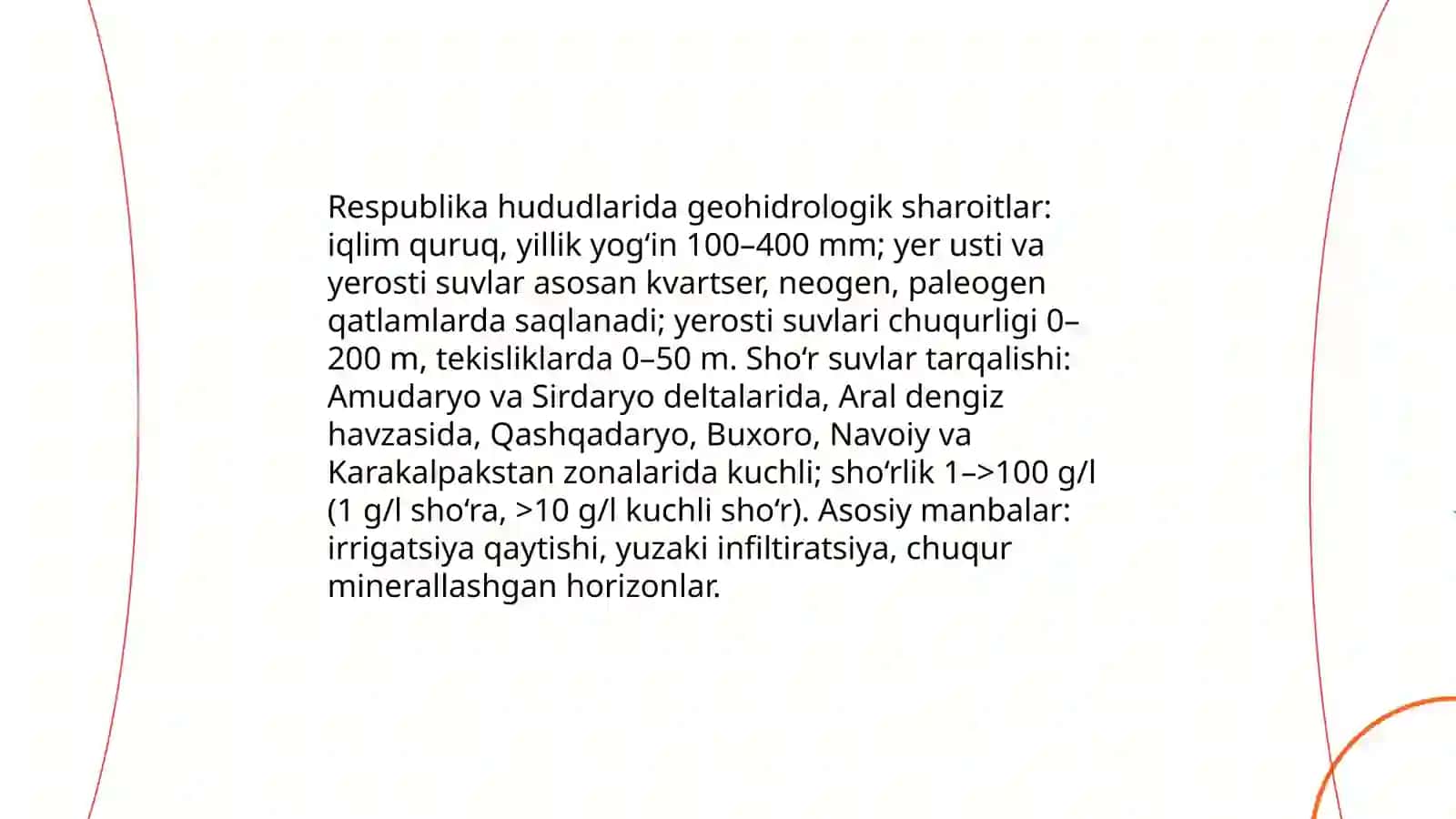O‘zbekiston sharoitida sho‘r suvlarni chuchuklashtirish goyasini yaratish 4