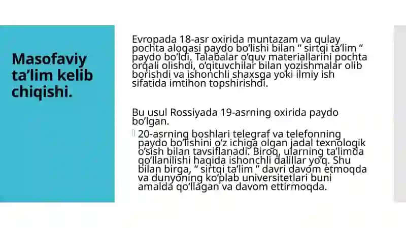 Masofaviy ta'lim 4