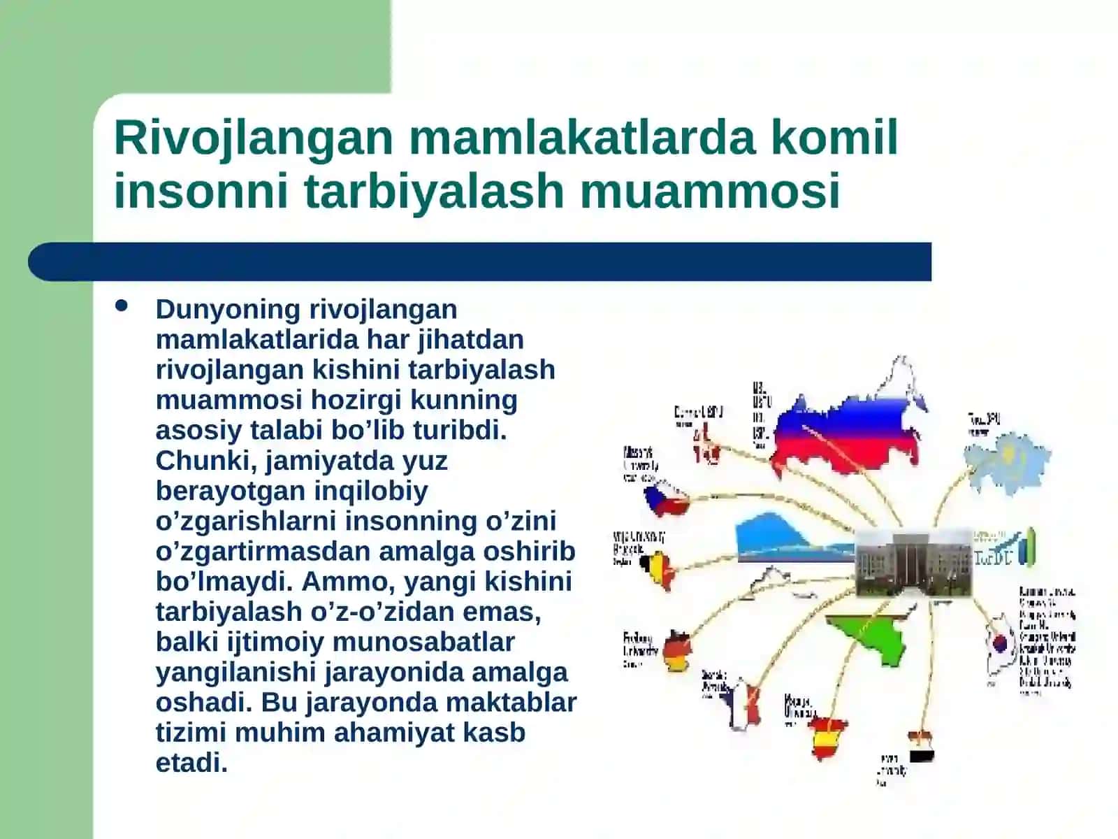 XORIJIY MAMLAKATLARDA MAKTABGACHA TA'LIM TIZIMINI O'RGANISH VA TAHLILK QILISH 4