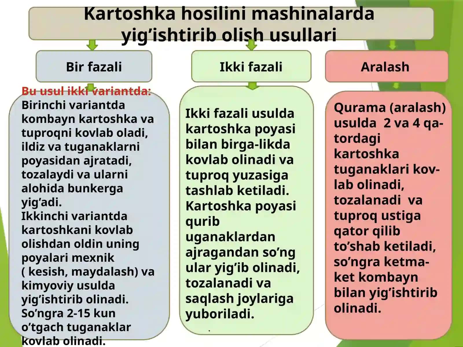 Kartoshka va meva-sabzavot yig'ib olish mashinalari 4