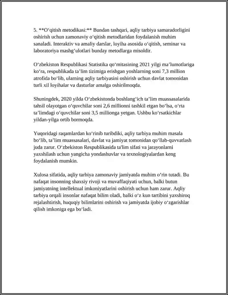 Aqliy tarbiyaning ruhiy va fizilogik asoslari 4