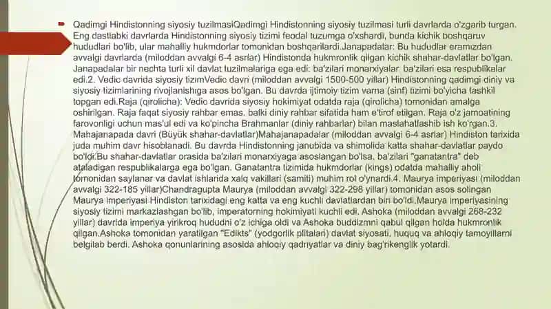 Qadimgi Hindistondagi siyosiy-huquqiy g`oyalar 4